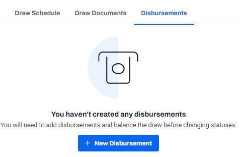 Disbursements tab